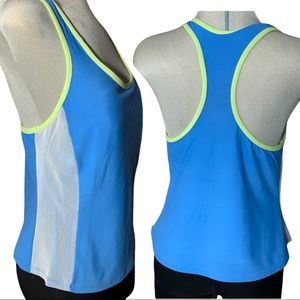 CAZIMI Blue and White Sport Tank Size 14